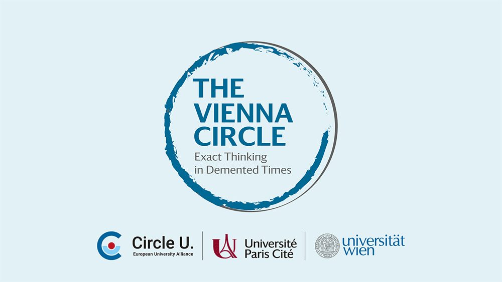 Light blue poster with The Vienna Circle written in capital letters