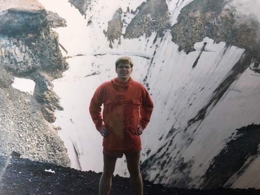 As a post doc in Japan in 1989. Here on the top of Mount Fuji. 