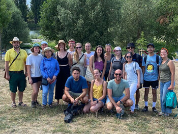 Participants at the summer school gathered&amp;#160;in the Markgräflerland region in southwestern Germany.