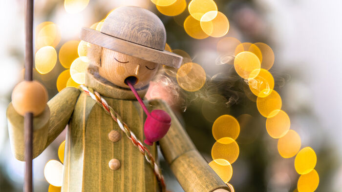 Wooden figure used as Christmas decoration in Germany