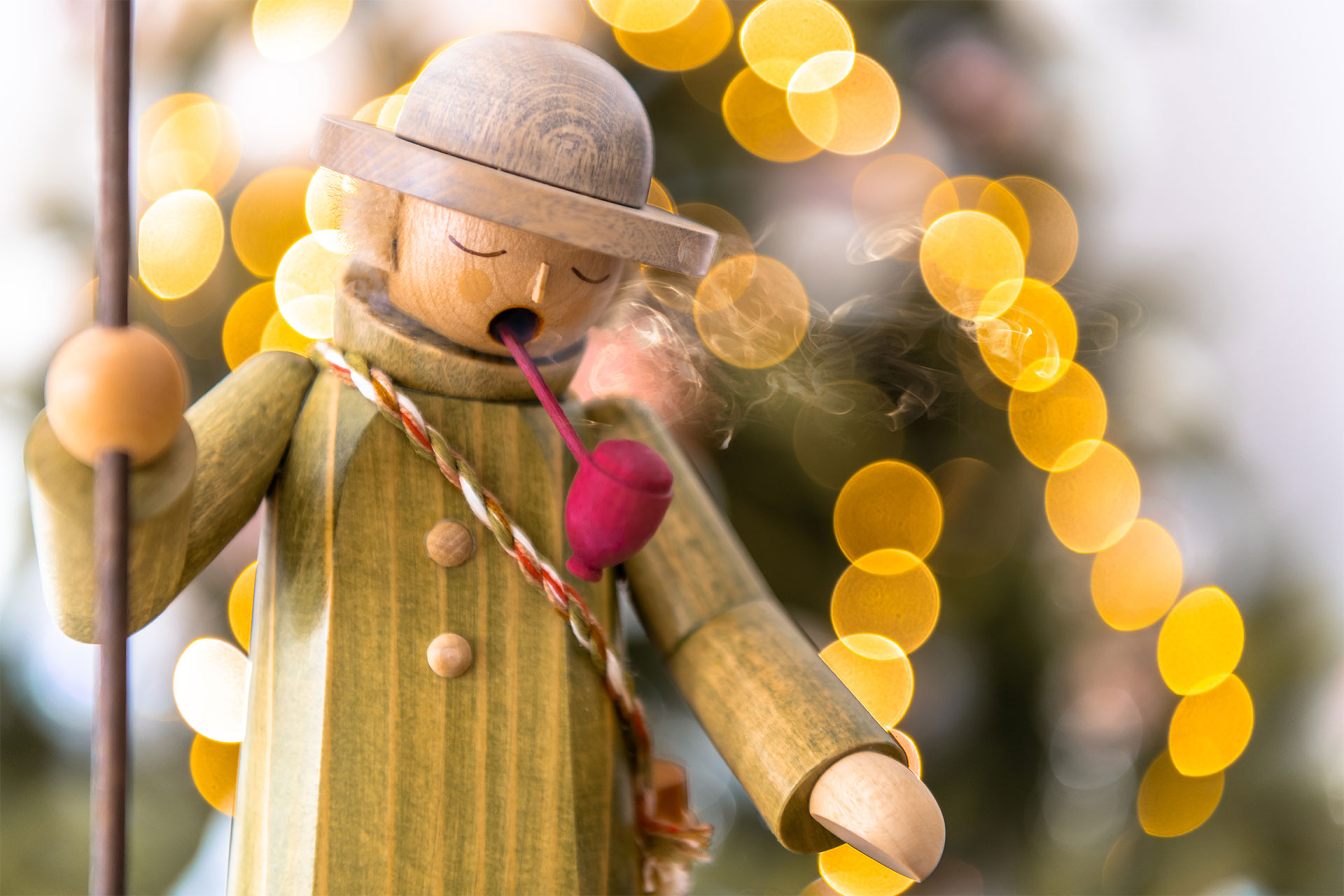 Wooden figure used as decoration for Christmas in Germany