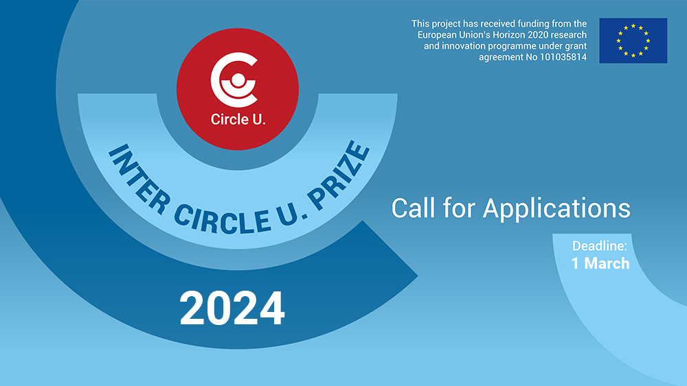 Banner for Inter Circle U. Prize med tekst: Call for applications, 2024.