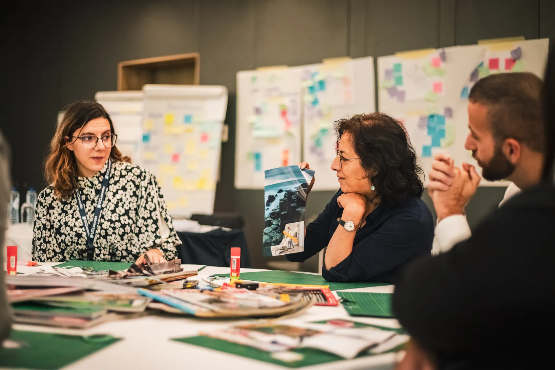 Researchers brainstorming