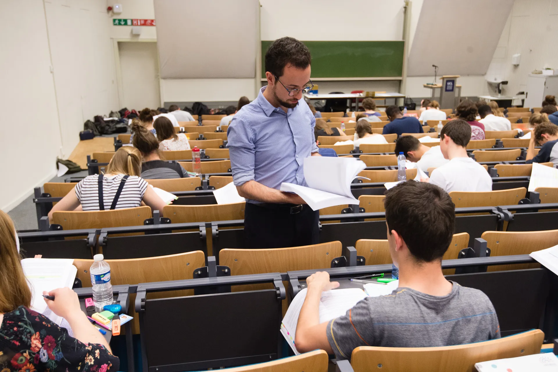 Teacher in a classroom