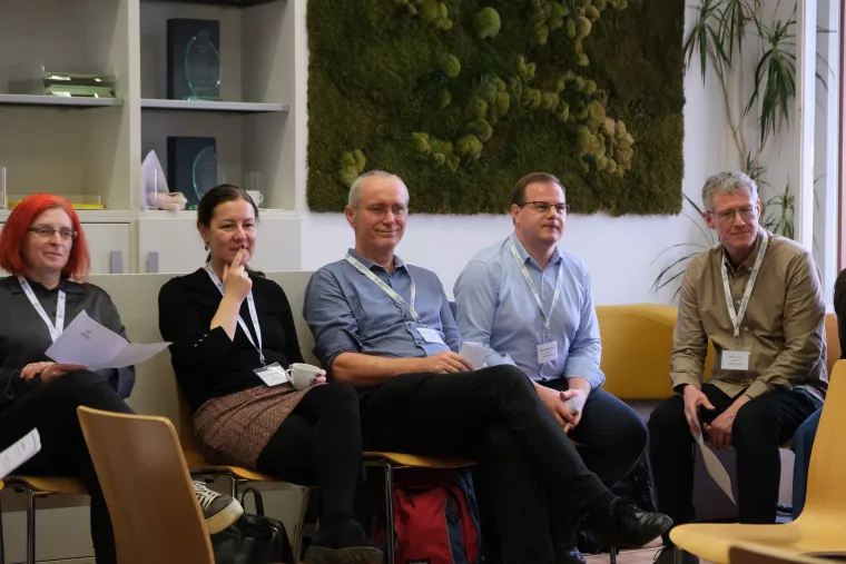 Academic Matchmakers from the Circle U. Universities sitting together