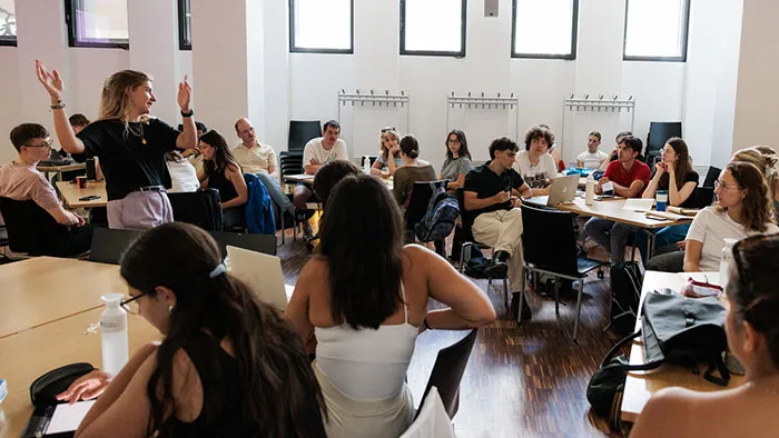 Students in a classroom
