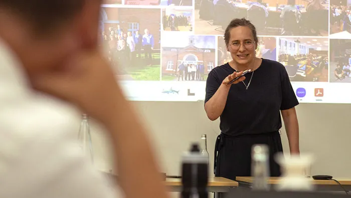 Anne Enderwitz talking