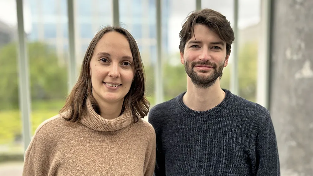 Two people smiling: Margo and Giacomo