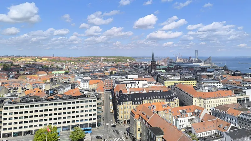 View of Aarhus city