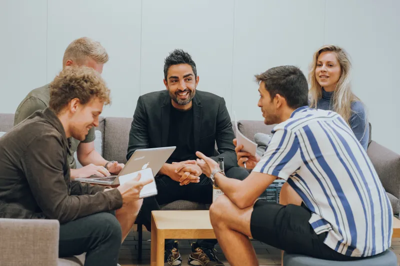 People working together in a meeting