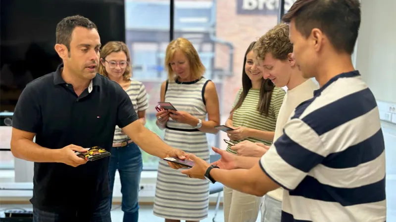 Students at the Language summer school at UCLouvain, 2024