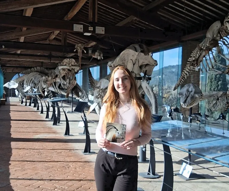 Agata visiting the Museum