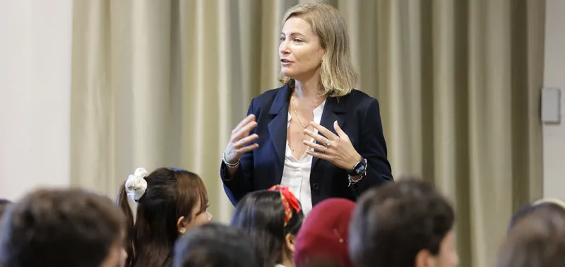 Teacher in a classroom 