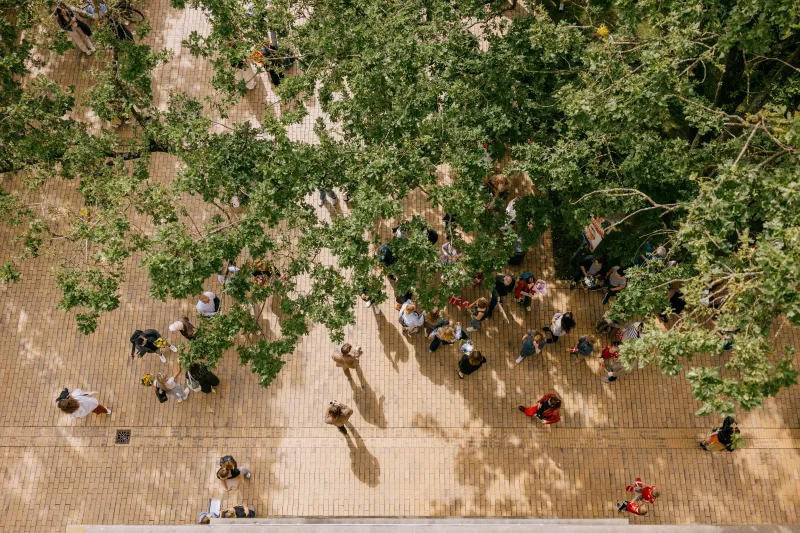 Student life in the University Park at AU