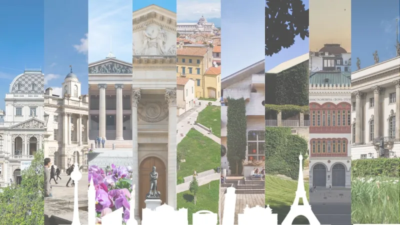 Visual combining the 9 universities that make Circle U.