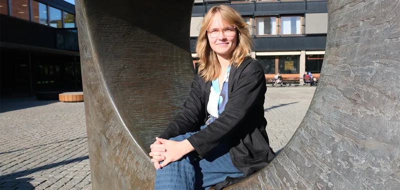 Anna Louise Skovgaard at Blindern campus in Oslo