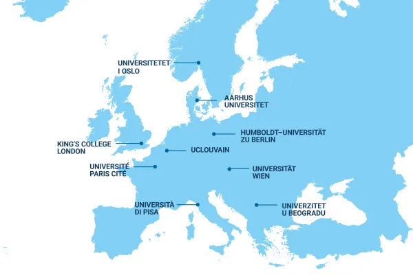 CU partner universities map