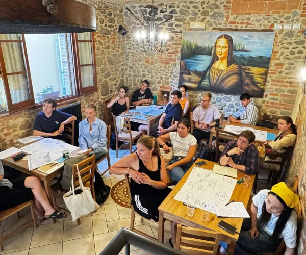 Students at a summer school in Pisa